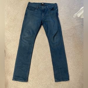 Paige federal men’s jeans 33”. 33” original inseam.
